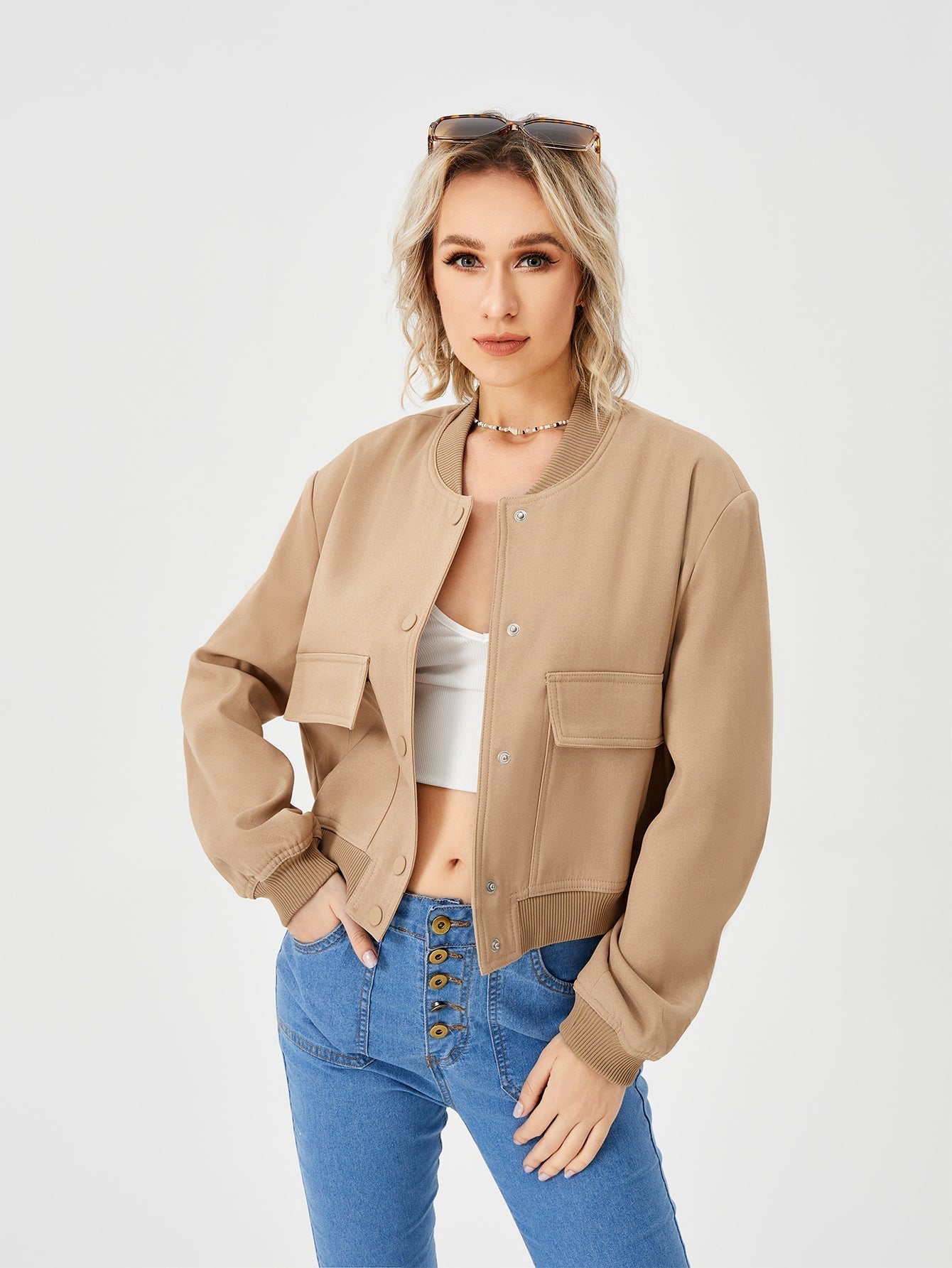 Veste bombardier fine pour femme