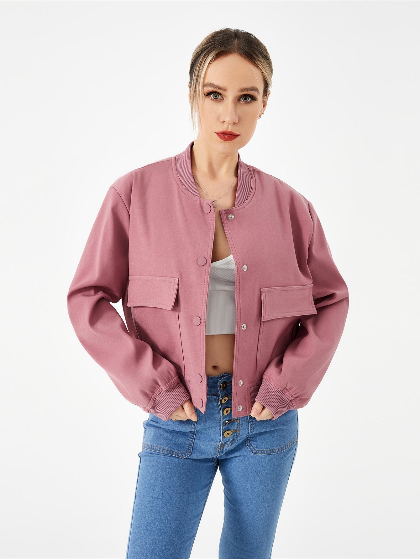 Veste bombardier fine pour femme