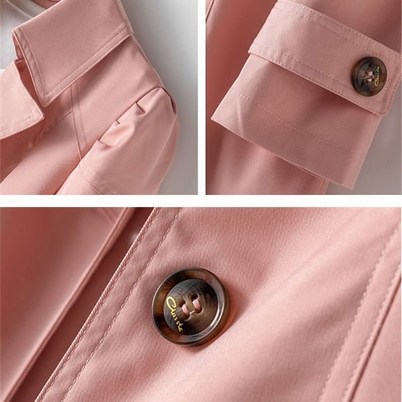 Trench-coat double boutonnage pour femme