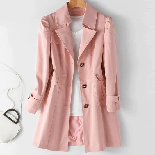Beatrice - trench-coat chic à manches bouffantes
