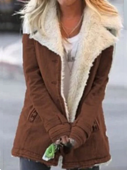 Manteau en polaire thermique pour femmes
