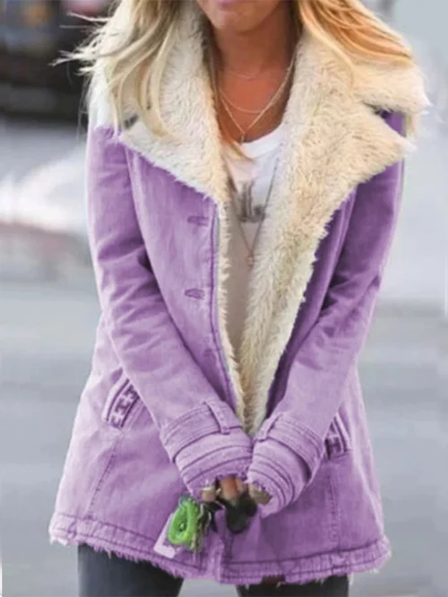 Manteau en polaire thermique pour femmes