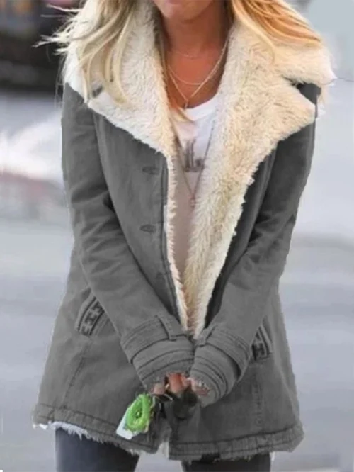 Manteau en polaire thermique pour femmes
