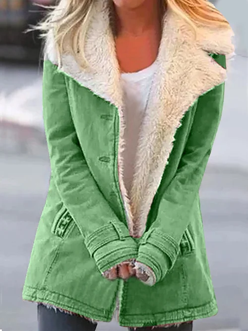 Manteau en polaire thermique pour femmes
