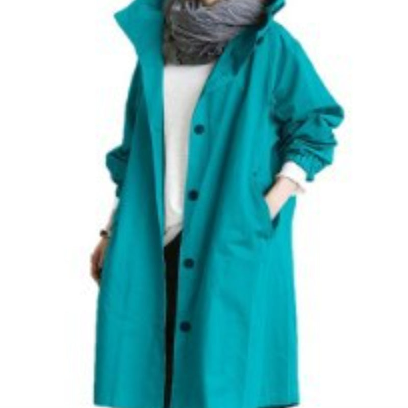 Trench-coat imperméable et coupe-vent pour femmes