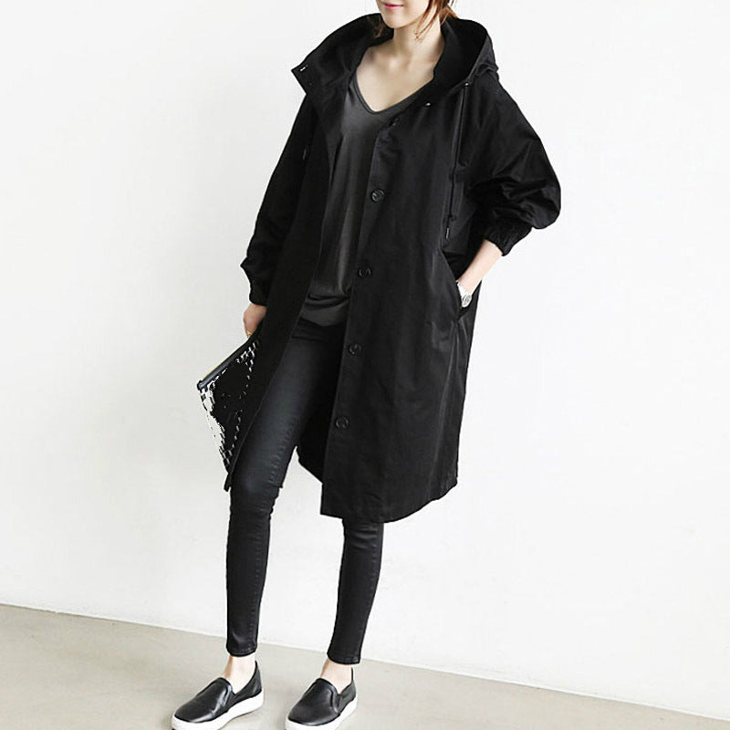 Trench-coat imperméable et coupe-vent pour femmes