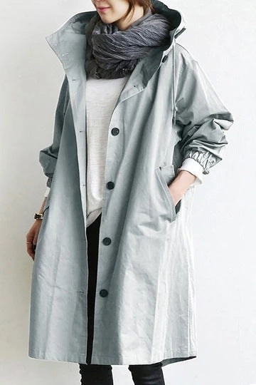 Trench-coat imperméable et coupe-vent pour femmes