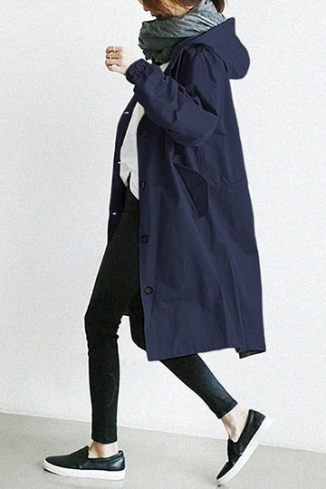 Trench-coat imperméable et coupe-vent pour femmes