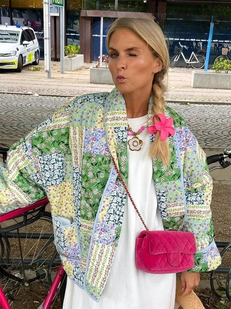 Nancy - veste chic imprimée décontractée