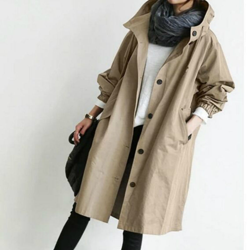 Trench-coat imperméable et coupe-vent pour femmes