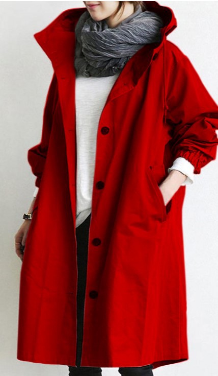 Trench-coat imperméable et coupe-vent pour femmes