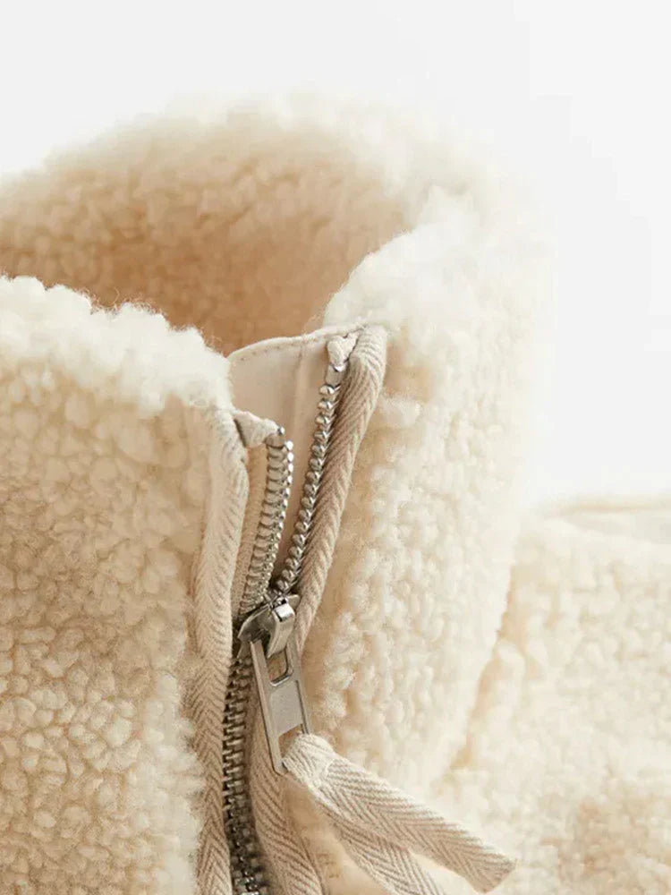Luna - Manteau Teddy surdimensionné et chaud