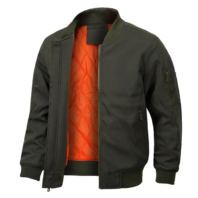 Tim - Blouson Bomber pour Homme - Avec Fermeture Éclair - Tendance et Confortable