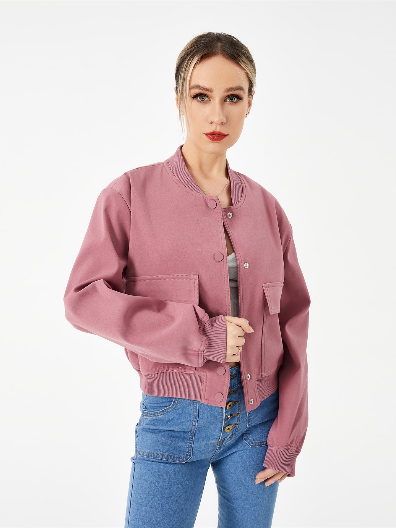Veste bombardier fine pour femme