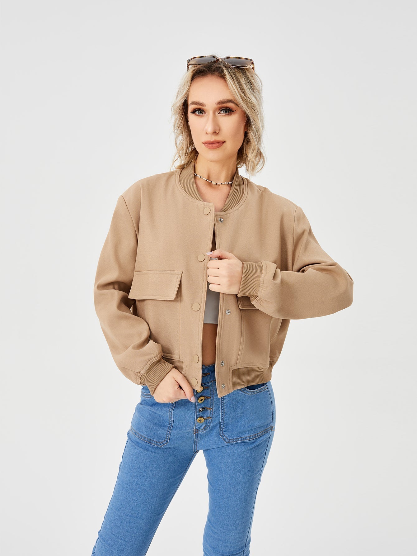 Veste bombardier fine pour femme