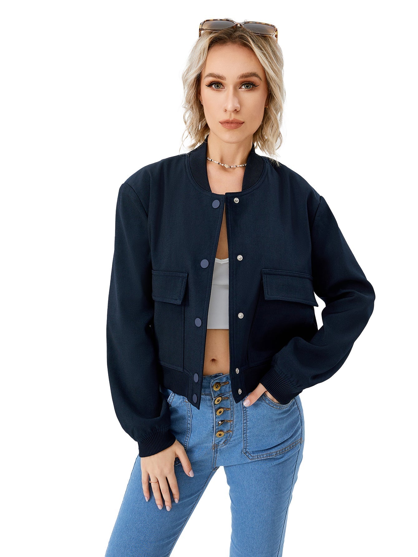 Veste bombardier fine pour femme