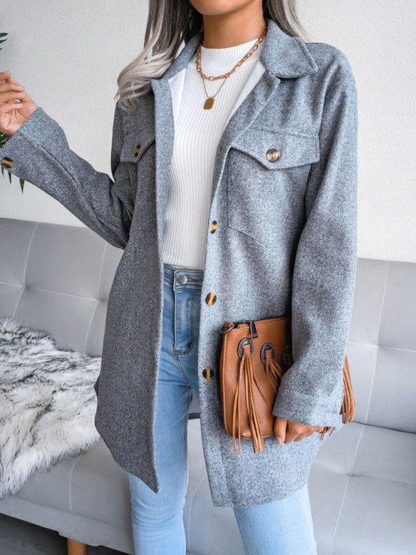 Alva | Manteau Épais à Boutons pour Femme avec Ceinture