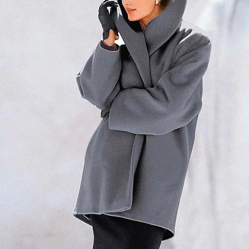 Manteau à large col