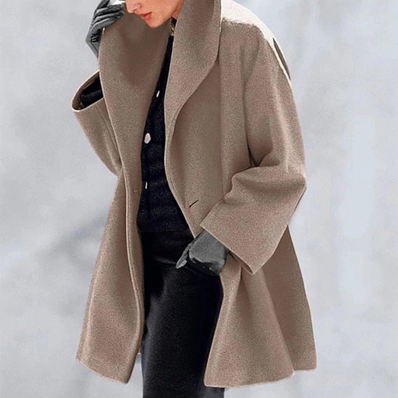 Manteau à large col