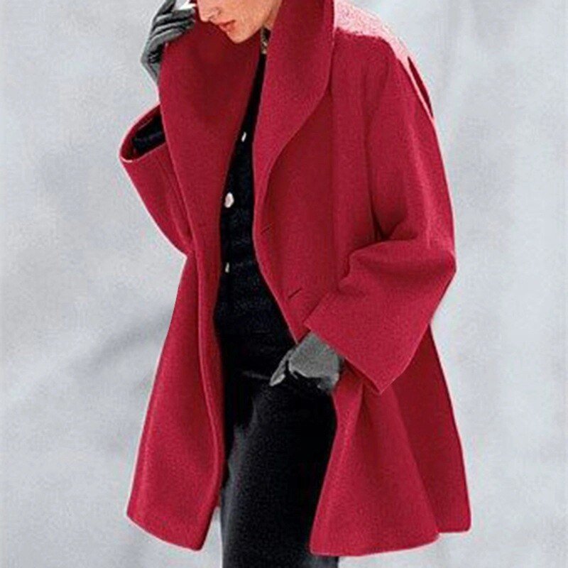 Manteau à large col