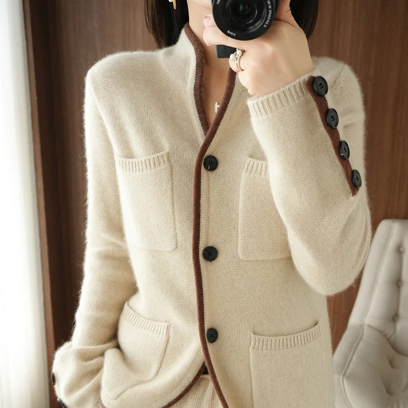 Vanessa | Veste/Cardigan en Cachemire et Laine Mérinos