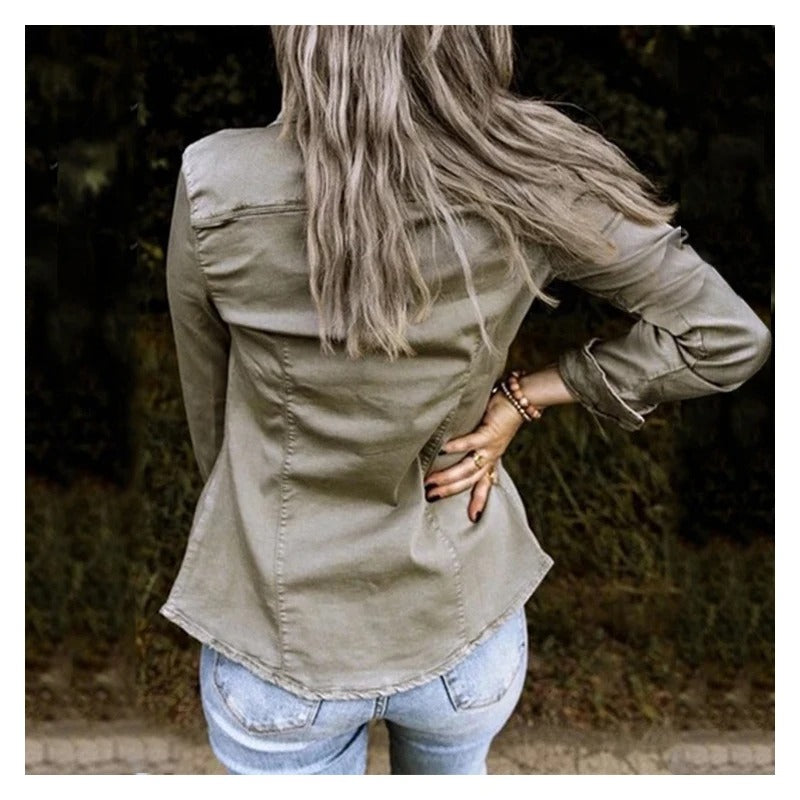 Manteau oversized en denim