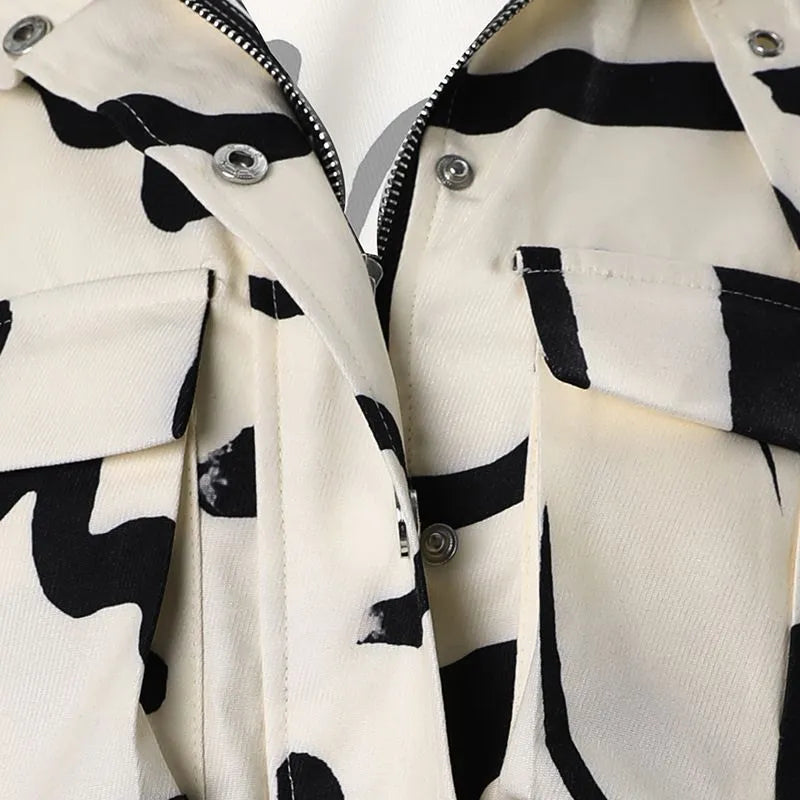 Veste crop top féminine
