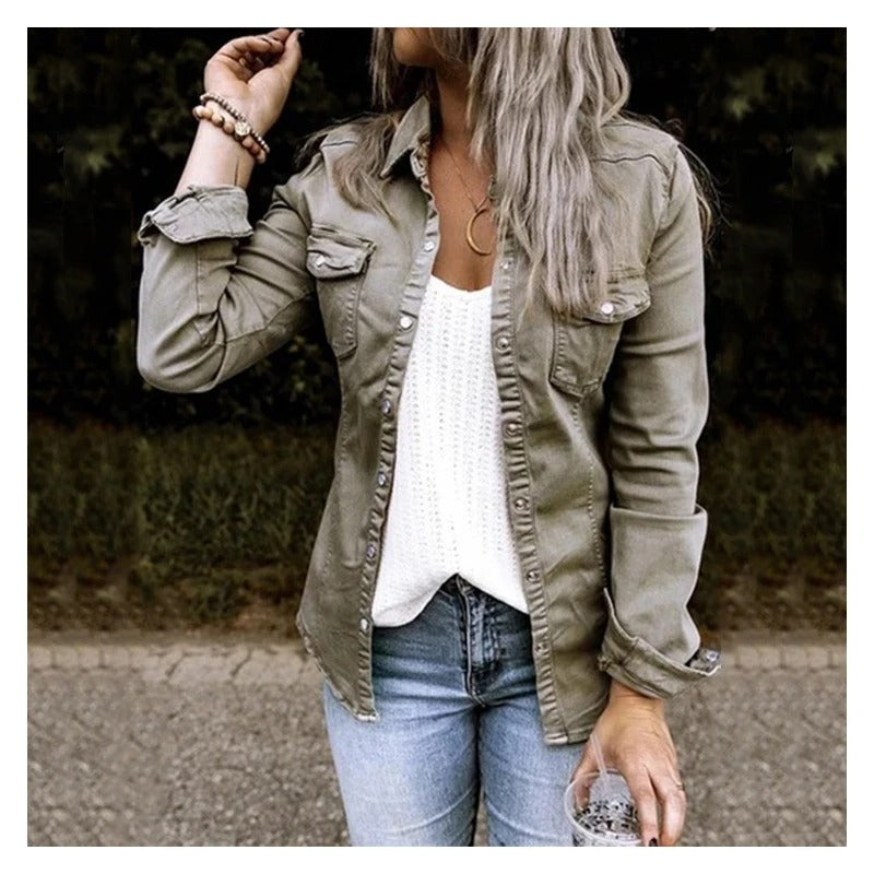 Manteau oversized en denim