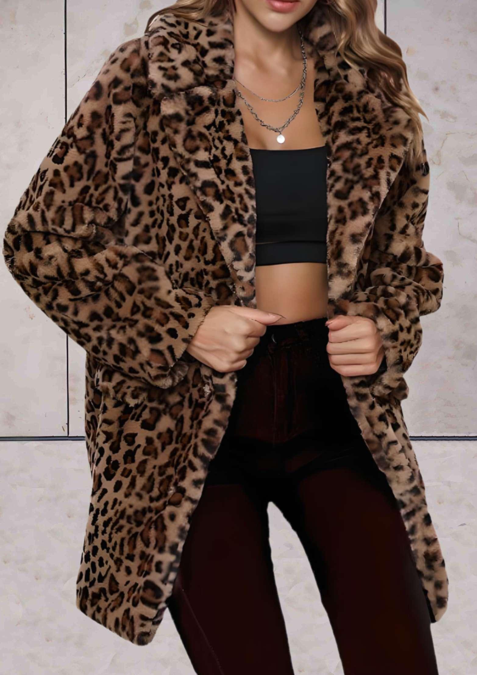 Princesse - Faux blouson surdimensionné et épais allongé avec grand col et poches latérales