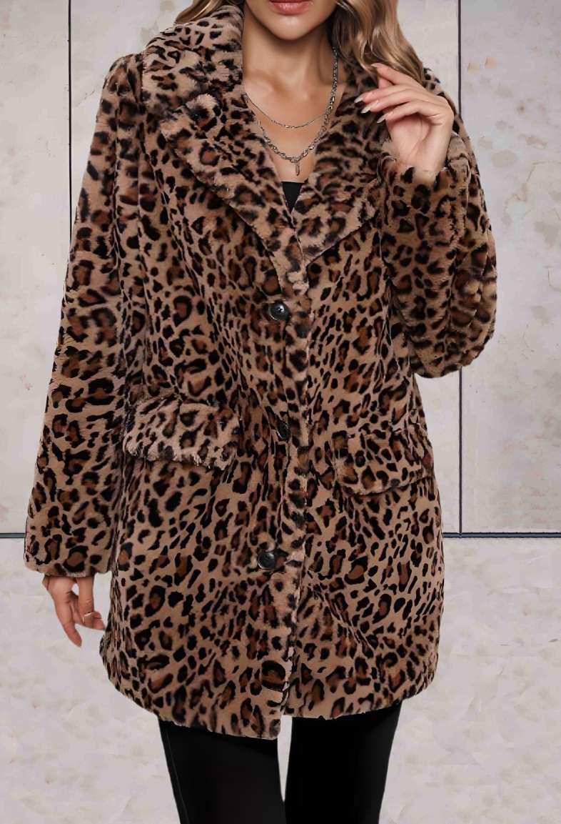 Princesse - Faux blouson surdimensionné et épais allongé avec grand col et poches latérales