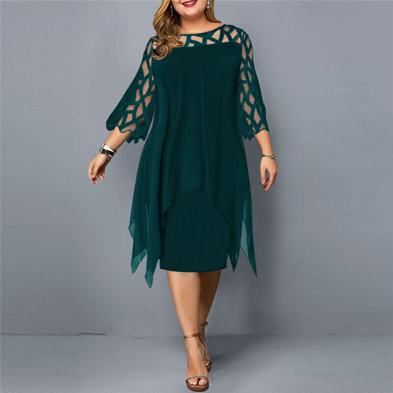 Robe de banquet brodée grande taille - Élégance et sophistication - Projet Paris - Détails raffinés