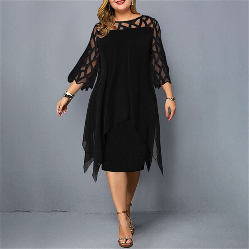 Robe de banquet brodée grande taille - Élégance et sophistication - Projet Paris - Détails raffinés
