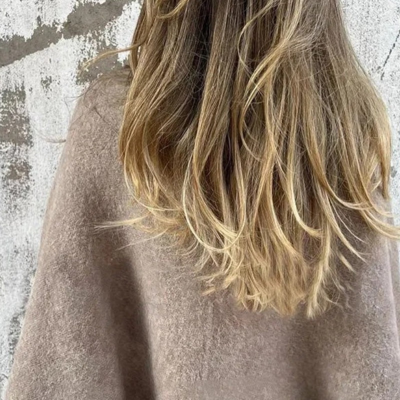 Cecile | Manteau court à manches évasées