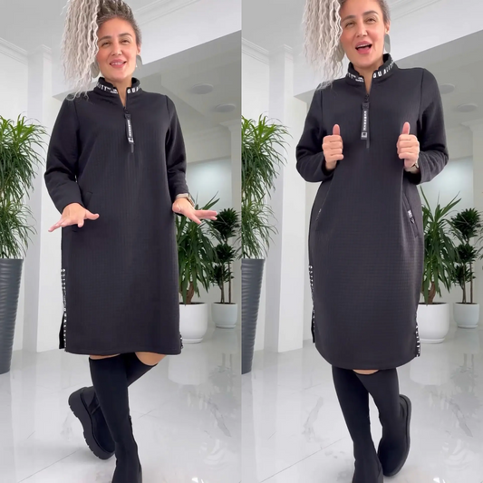 Robe midi décontractée oversize pour femmes - Projet Paris - Style ample et confortable