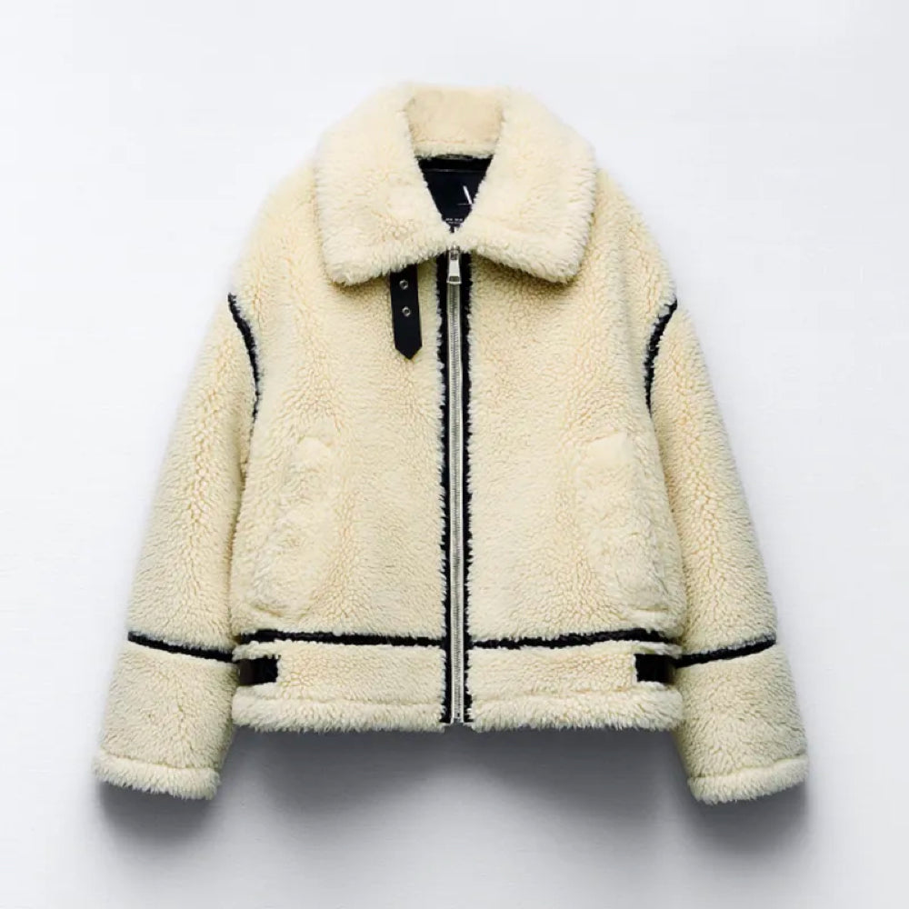 Karla - manteau d'hiver en peluche chic