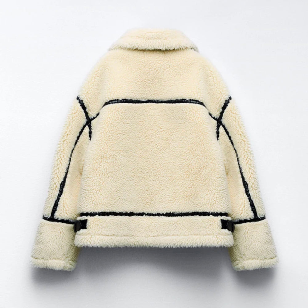 Karla - manteau d'hiver en peluche chic