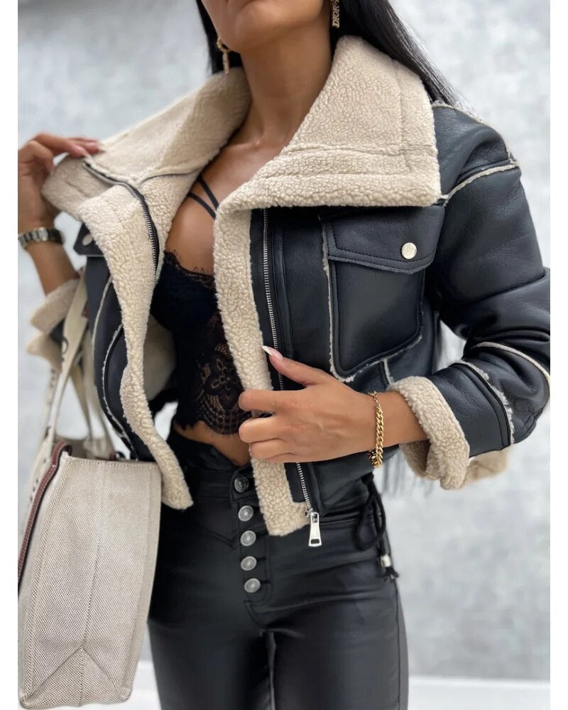 Viviane - veste courte en velours rétro