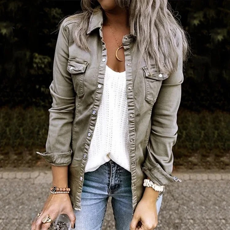 Manteau oversized en denim