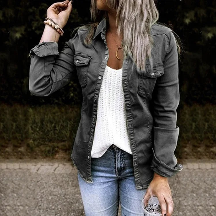 Manteau oversized en denim