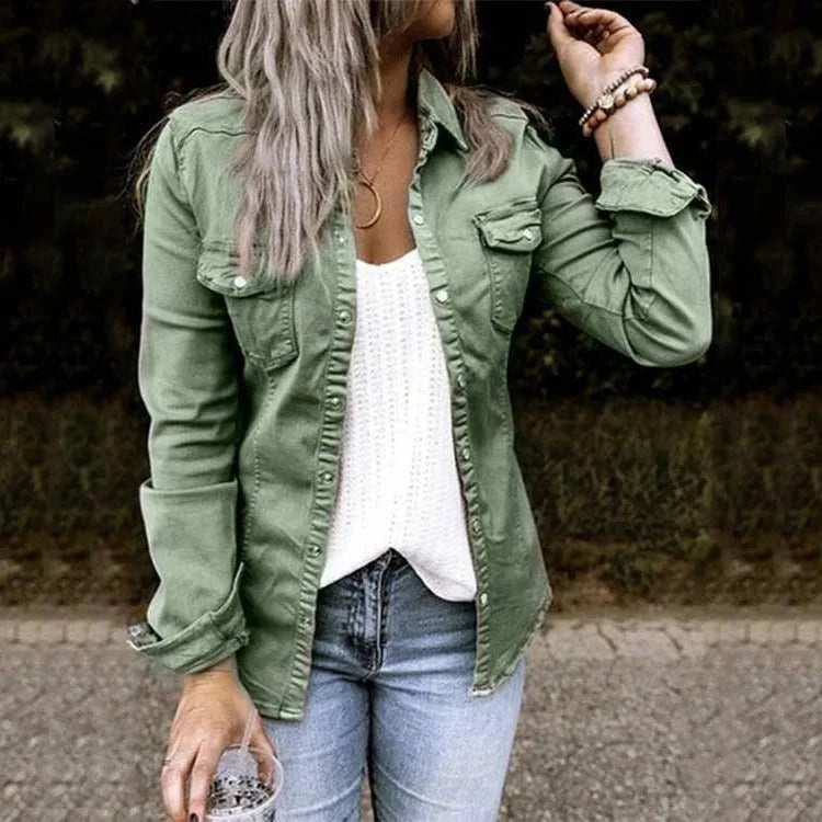 Manteau oversized en denim